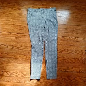 Mid-rise checkered work pant